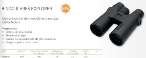 Prismáticos DELTA TACTICS® EXPLORER 8x42 - Imagen 2