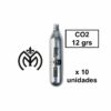 Bombonas CO2 DUEL CODE® 12 gr (10 unidades)