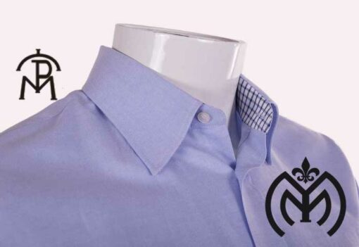 Camisa Hombre Pasion Morena® mod.01-060 Celeste 2XL - Imagen 2