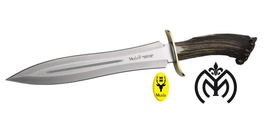  Muela BW-24A Cuchillo de caza de hoja fija con funda