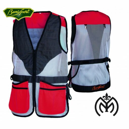 CHALECO TIRO Benisport HAYA ROJO - Imagen 2