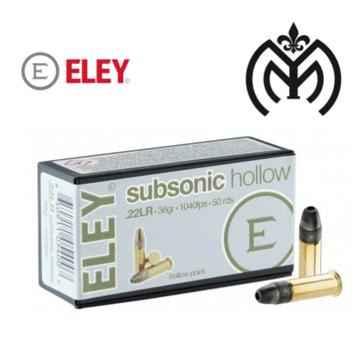 Munición ELEY® SUBSONIC cal.22 LR
