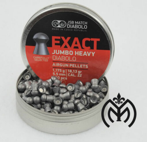 Plomos JSB®  EXACT JUMBO HEAVY cal.5,5 (500ud) - Imagen 2