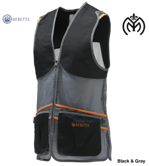 Chaleco Tiro Beretta FULL MESH - Black/Grey - Imagen 4