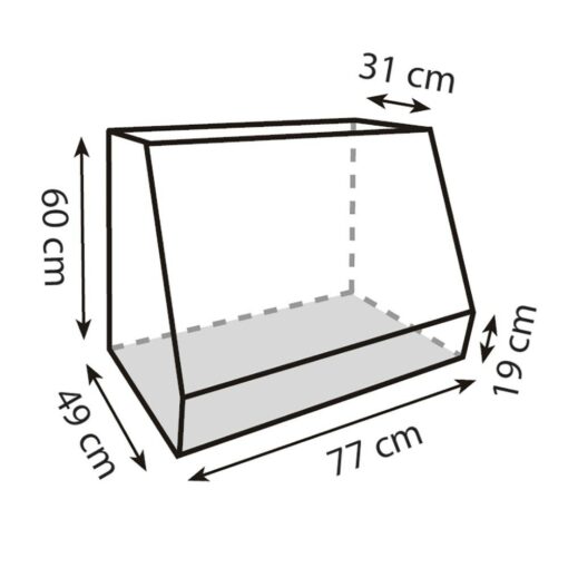 Jaula plegable adaptada porton 77x60x49/31 - Imagen 3