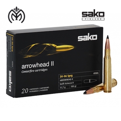 municion-sako-c30-06-swift-arrowhead-ii-180-gr