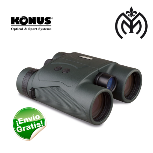 Prismático KONUS® Range 2 10x42 con Telémetro Láser 1200m