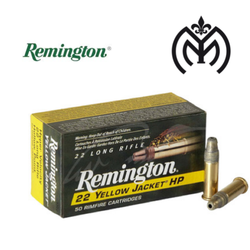 Munición Remington® Yellow Jacket (avispa) 22LR /33gr