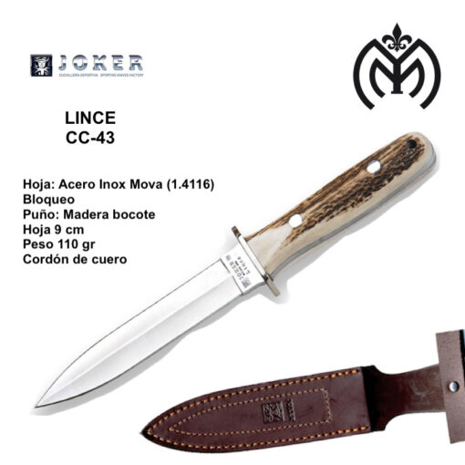 Cuchillo JOKER LINCE CC43 - Imagen 2