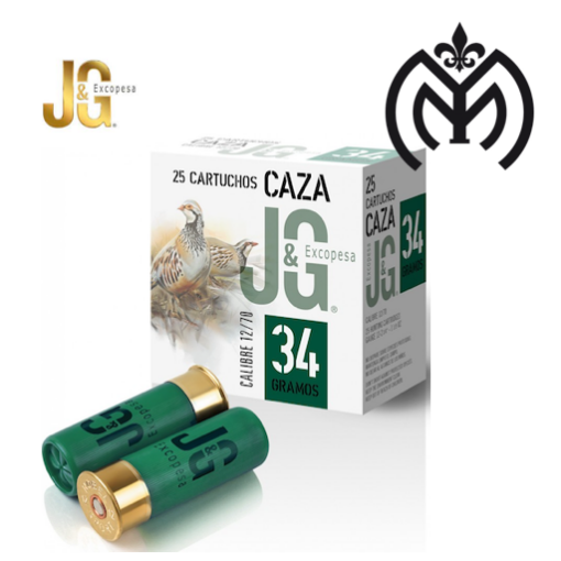 Cartucho CAZA J&G® 34gr