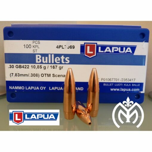Puntas LAPUA® cal.30  Scenar  167gr - Imagen 2