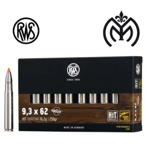 RWS® 9,3X62 Hit Shot 250gr