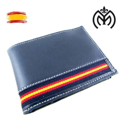 Cartera piel Bandera España MARINO (mod.106) - Imagen 5