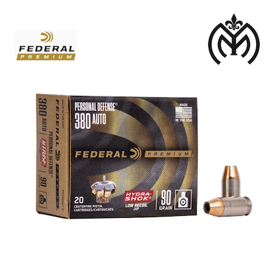 Federal 380Auto 90gr Hydra-Shok