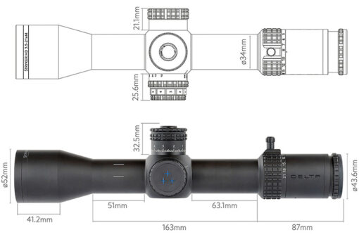 DELTA STRYKER HD 3.5-21x44  FFP MRad - Imagen 4