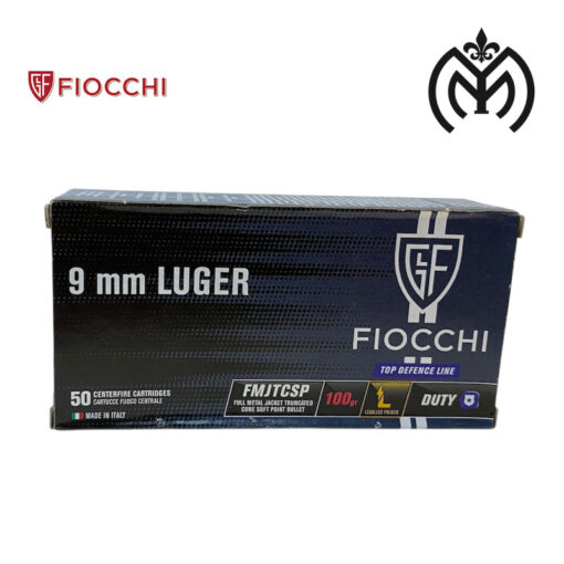 Fiocchi 9mm FMJTCSP 100gr - Imagen 3