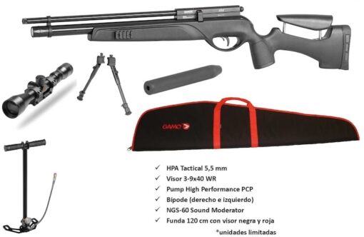 COMBO Gamo HPA Táctical cal.5,5 - Imagen 2