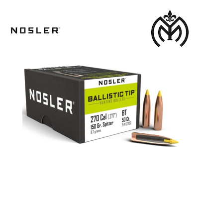 Puntas NOSLER cal.270 Ballistics Tip 150gr