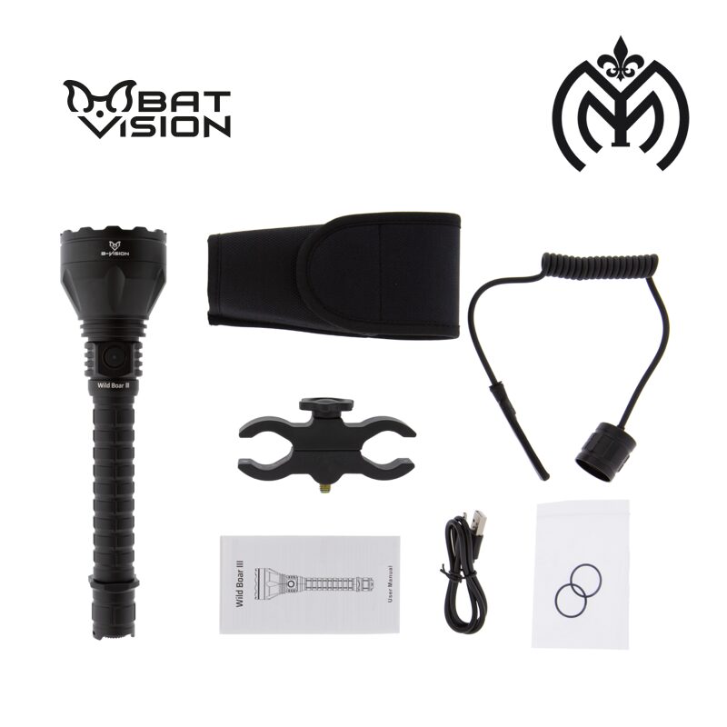 Kit Caza Linterna B-Vision WILD BOAR III 3.000 lum - Imagen 5