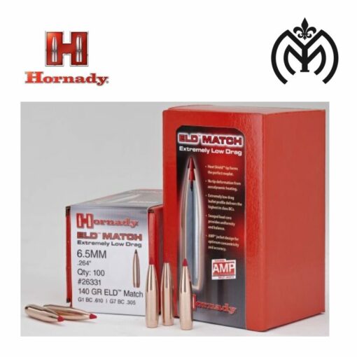 Puntas HORNADY cal.6,5 ELD Match 140gr - Imagen 2