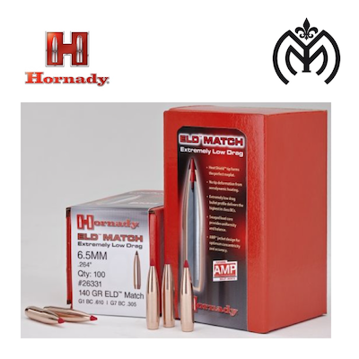 Puntas HORNADY cal.6,5 ELD Match 140gr
