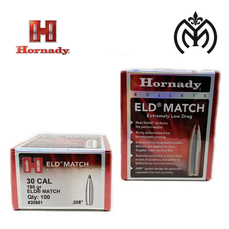 Puntas HORNADY cal.30 ELD Match 195gr - Imagen 2