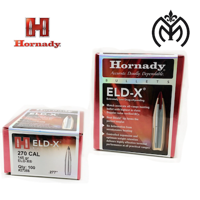 Puntas HORNADY cal.270 ELD-X 145gr