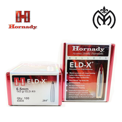 Puntas HORNADY 6,5mm ELD-X 143gr