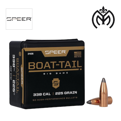 Puntas SPEER Boat-Tail cal.338 225gr