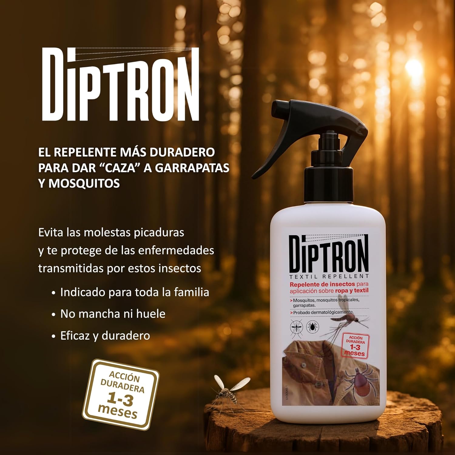 DIPTRON Repelente Textil Mosquitos y Garrapatas - Imagen 4