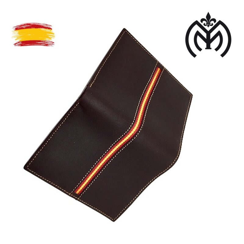 Cartera piel Bandera España MARRON (mod.1086) - Imagen 6